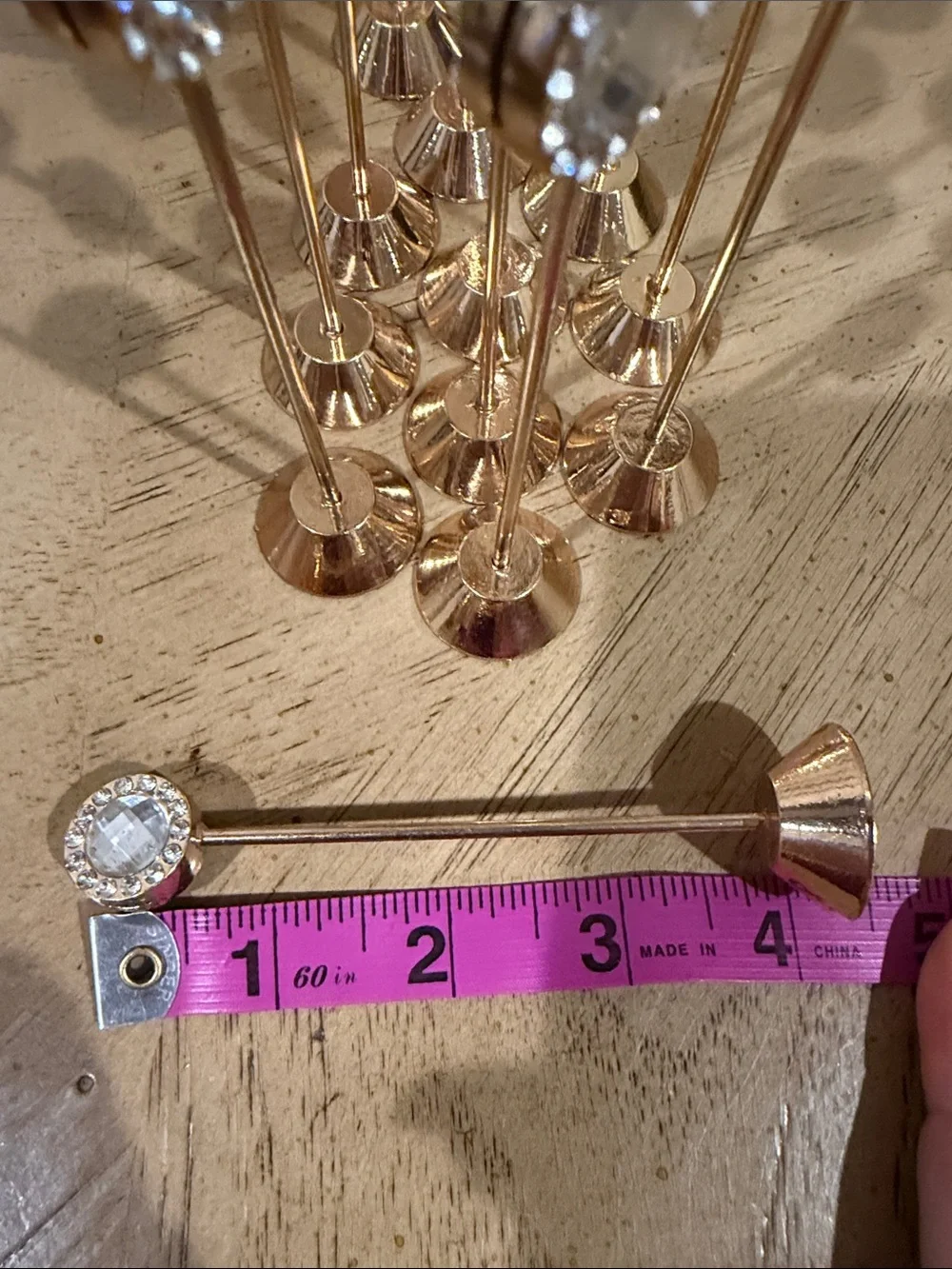 Gold and Rhinestones place card holders 20 pieces